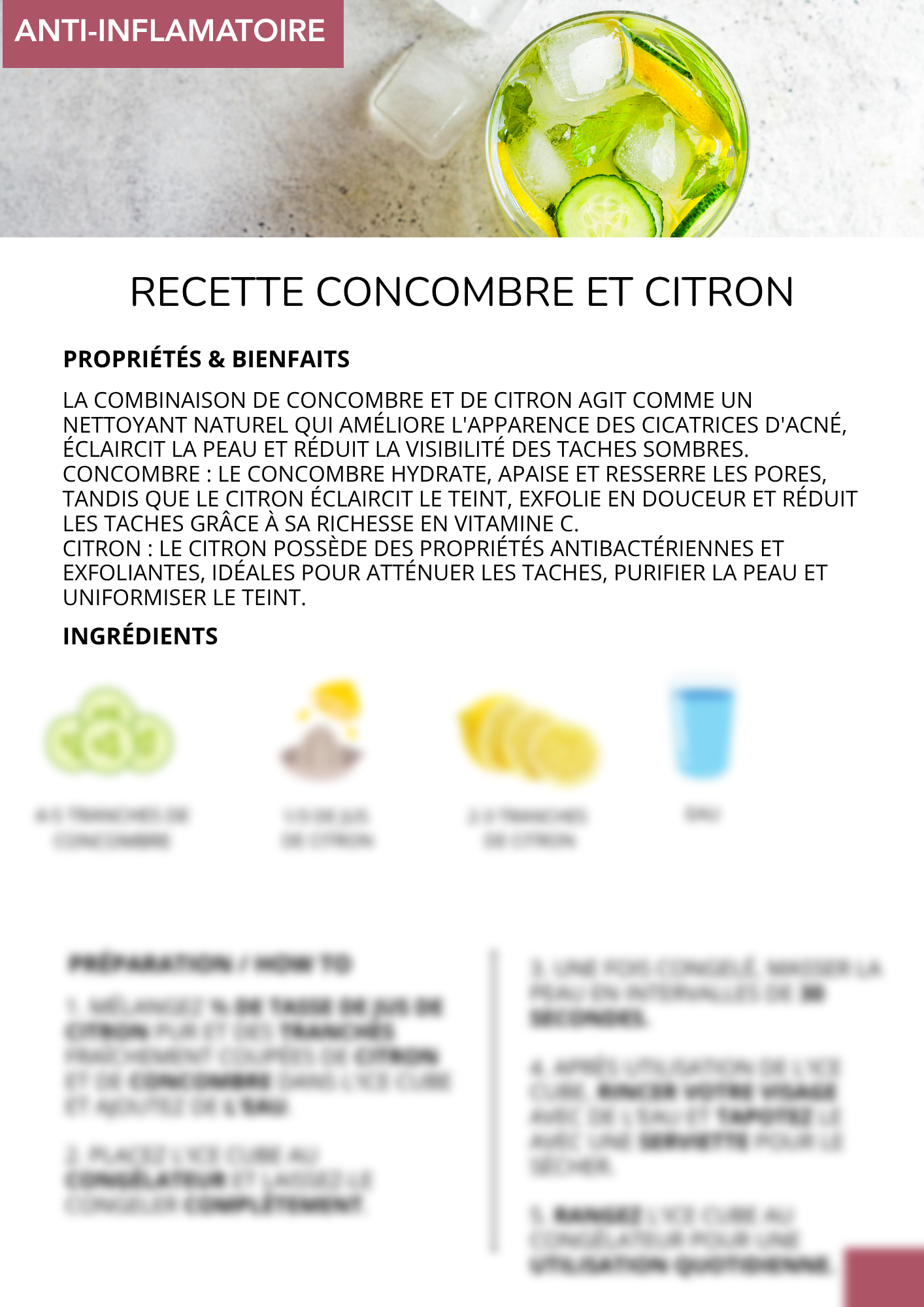 E-BOOK RECETTES PERSONALISÉS ET ASTUCES